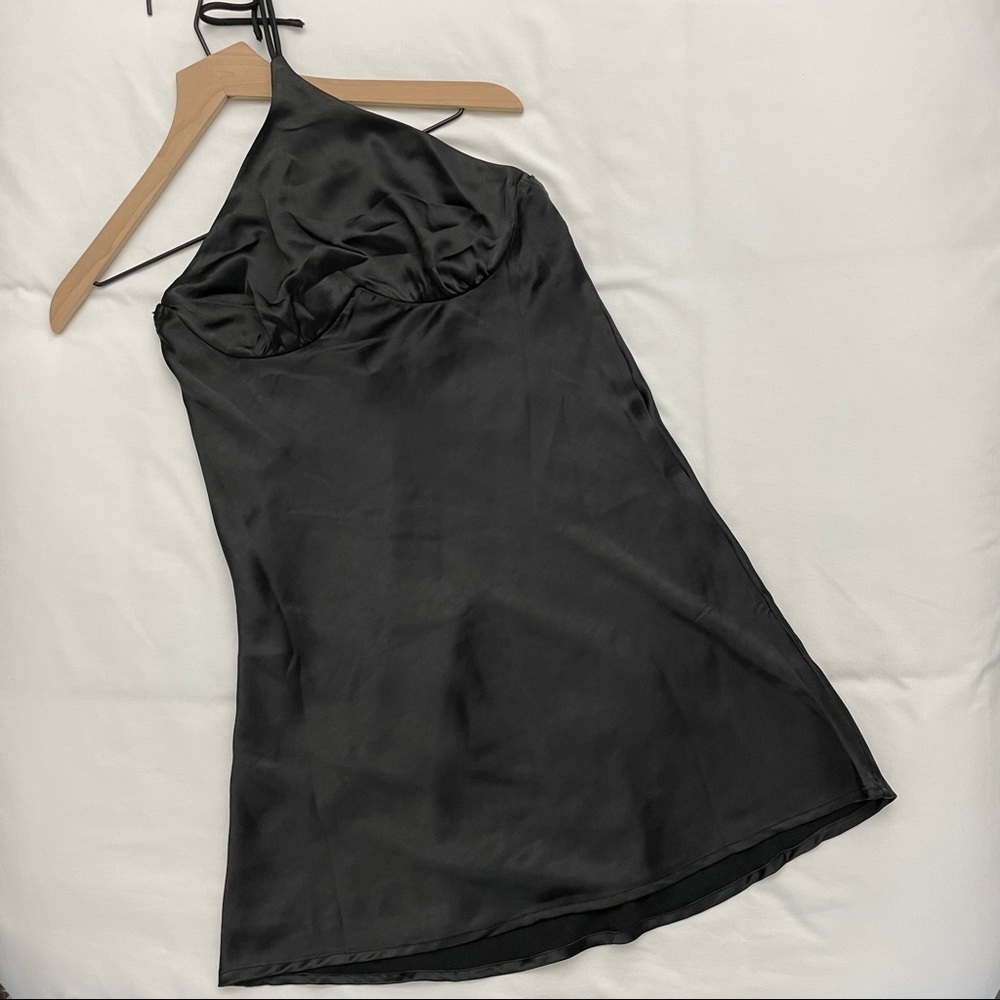 NEW PRINCESS POLLY Halter Satin Dress - Picture 2 of 5